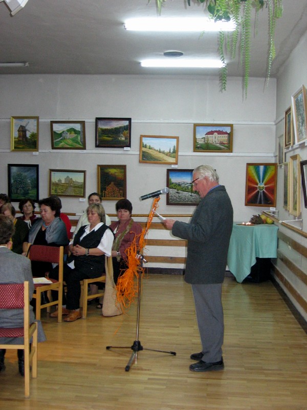 Franciszek Ratkiewicz recytowa� wiersz nieobecnego przyjaciela Mieczys�awa Nowaka