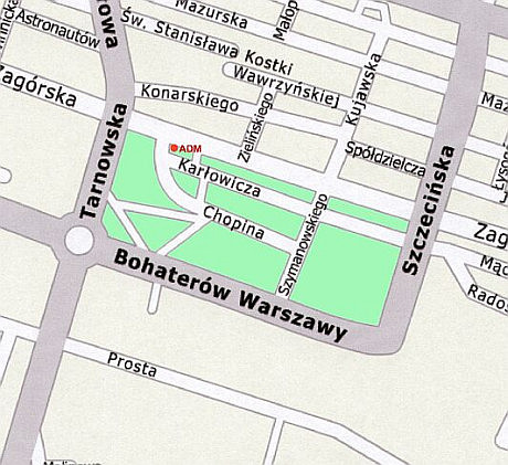 Zagórska Południe mapa